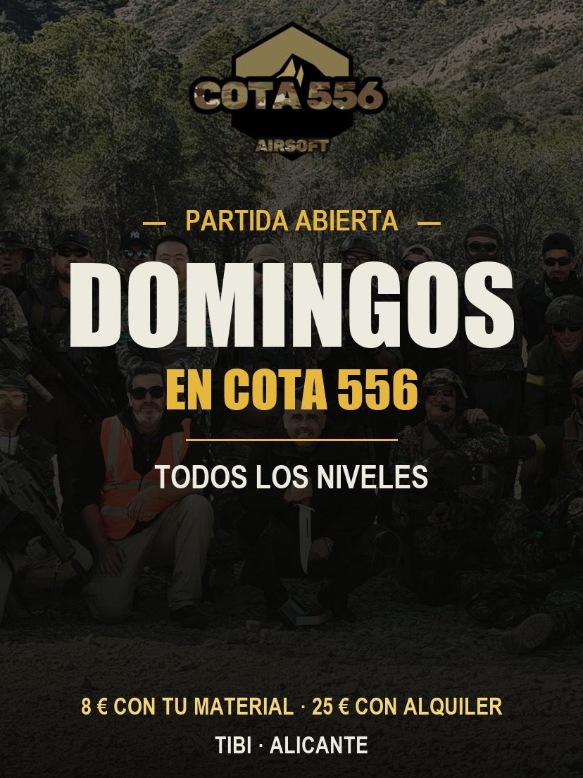 Cartel de la partida abierta del domingo en Cota556
